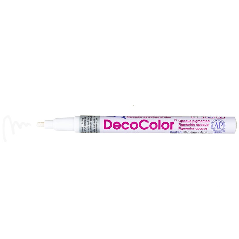 Marvy Uchida Uchida 200-C-0 Marvy Deco Color Fine Point Paint Marker, White - Image 3